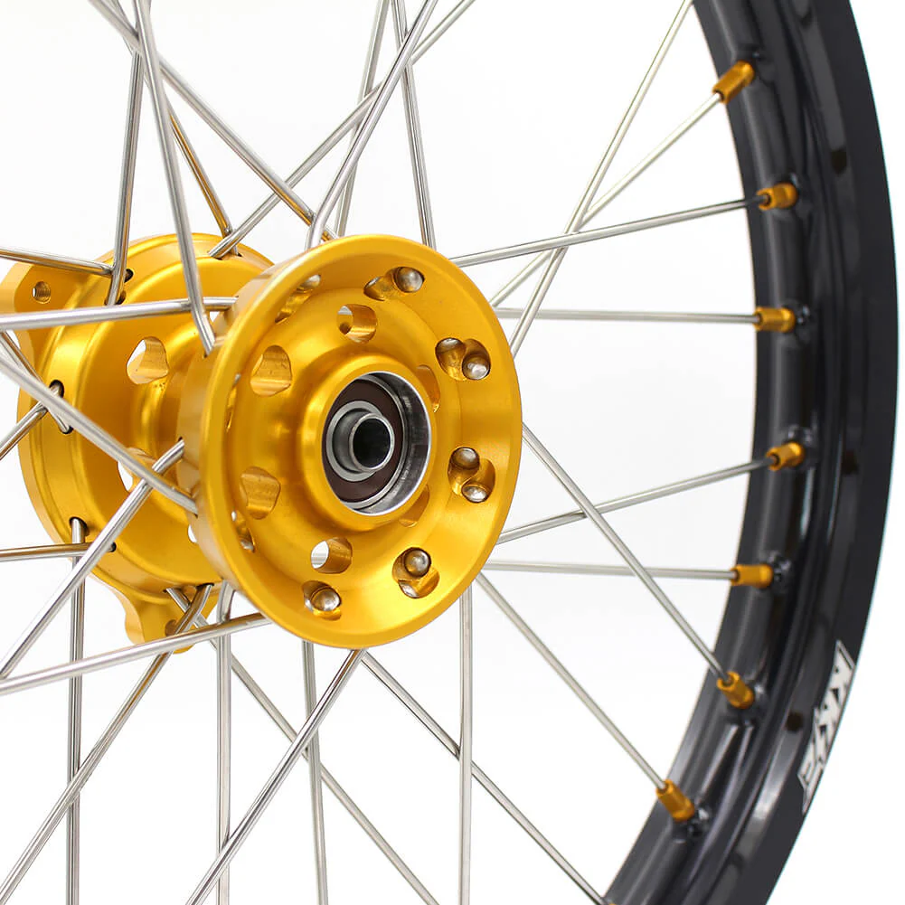KKE 19 & 16 YZ80 YZ85 RM80 RM85 1990-2025 Kids Wheels for Yamaha/Suzuki  Gold Nipple - Image 8