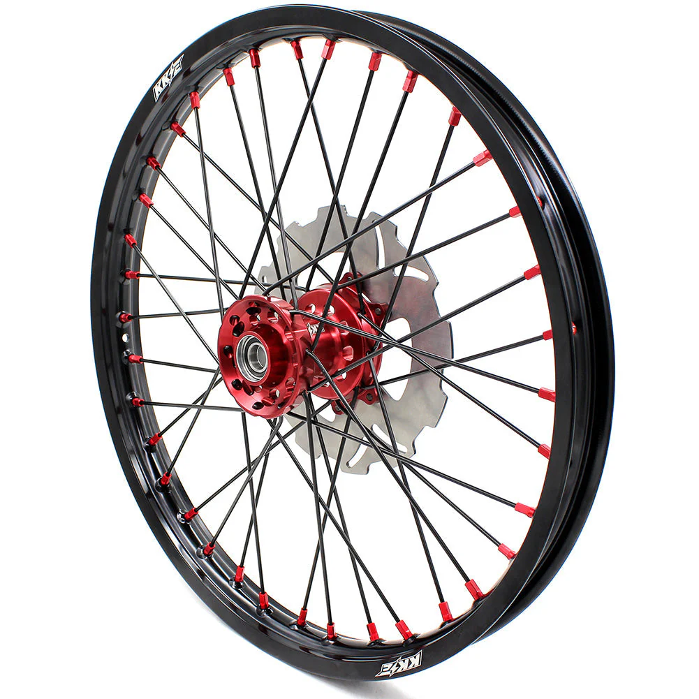 KKE 21&18 21&19 Wheels for Honda CR125R 1995-1997 CR250R 1995-1996 Black Spokes - Image 3