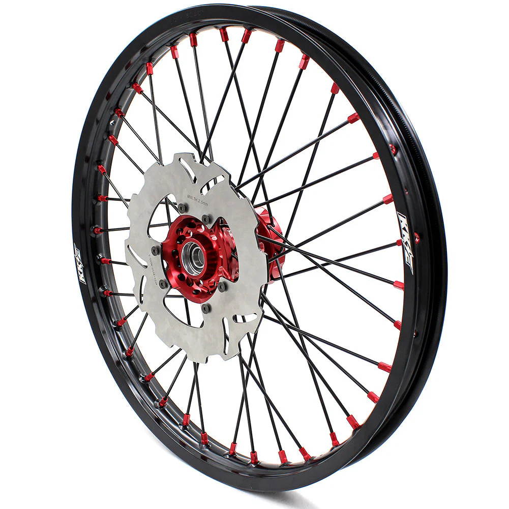KKE 21&18 21&19 Wheels for Honda CR125R 1995-1997 CR250R 1995-1996 Black Spokes - Image 5