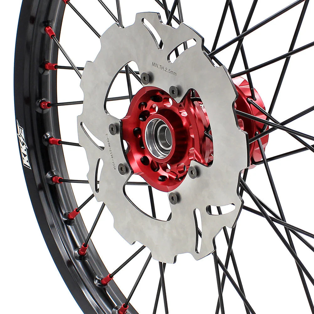 KKE 21&18 21&19 Wheels for Honda CR125R 1995-1997 CR250R 1995-1996 Black Spokes - Image 6