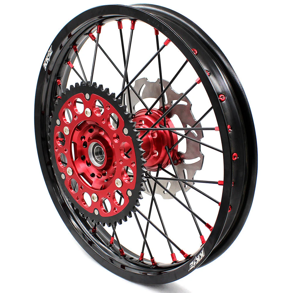 KKE 21&18 21&19 Wheels for Honda CR125R 1995-1997 CR250R 1995-1996 Black Spokes - Image 7
