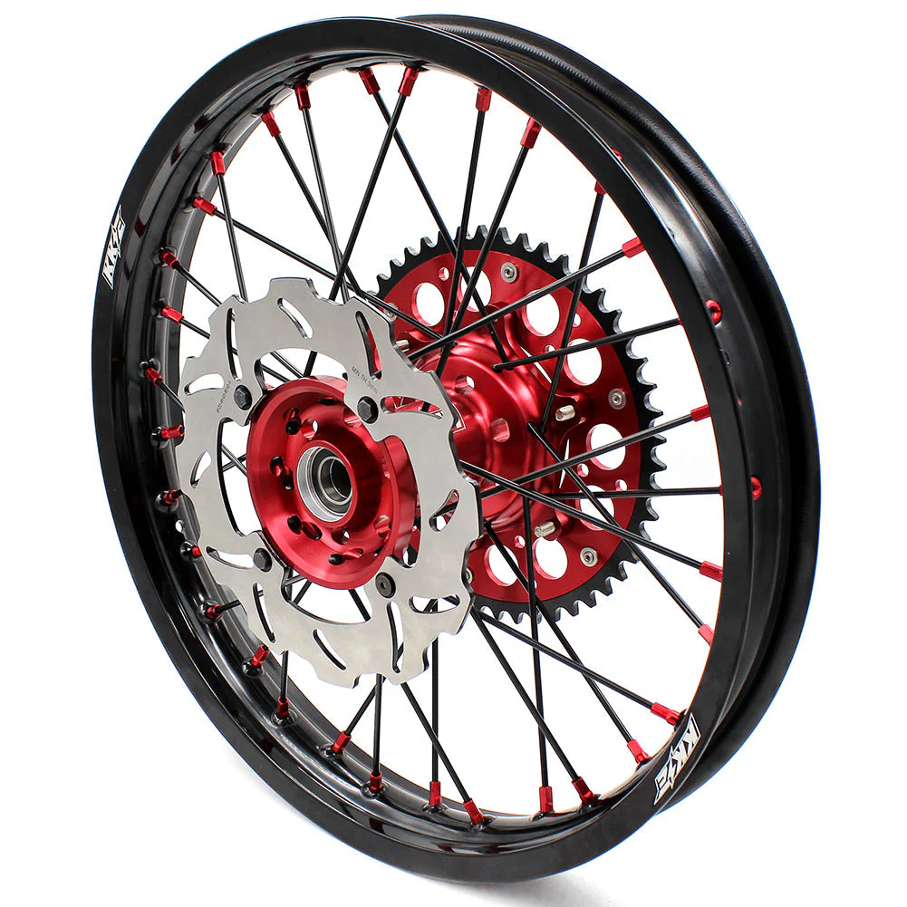 KKE 21&18 21&19 Wheels for Honda CR125R 1995-1997 CR250R 1995-1996 Black Spokes - Image 9
