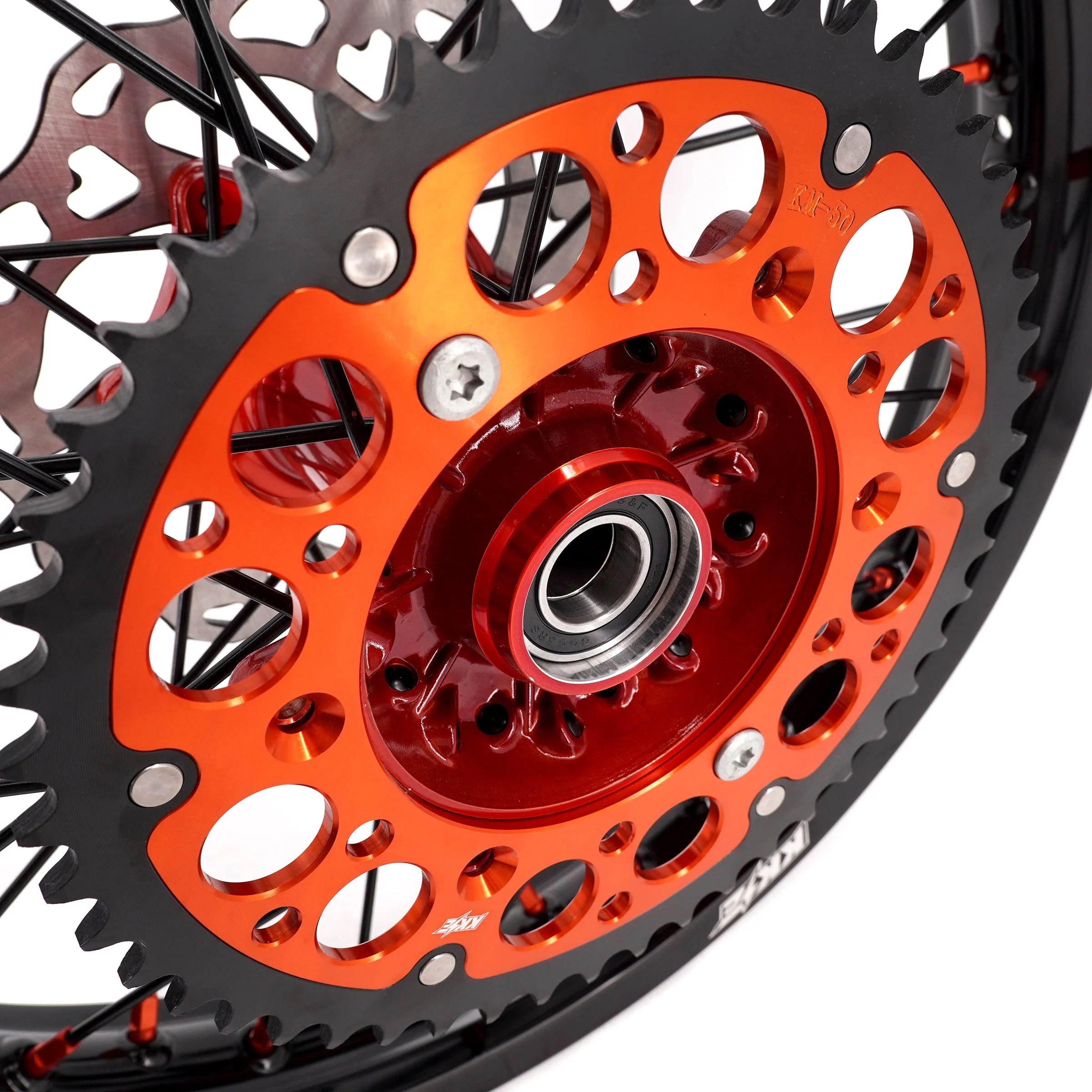 KKE 21" 18" Cast Enduro Wheels For KTM EXC EXC-F EXC-E 2003-2024 Black Spokes - Image 16