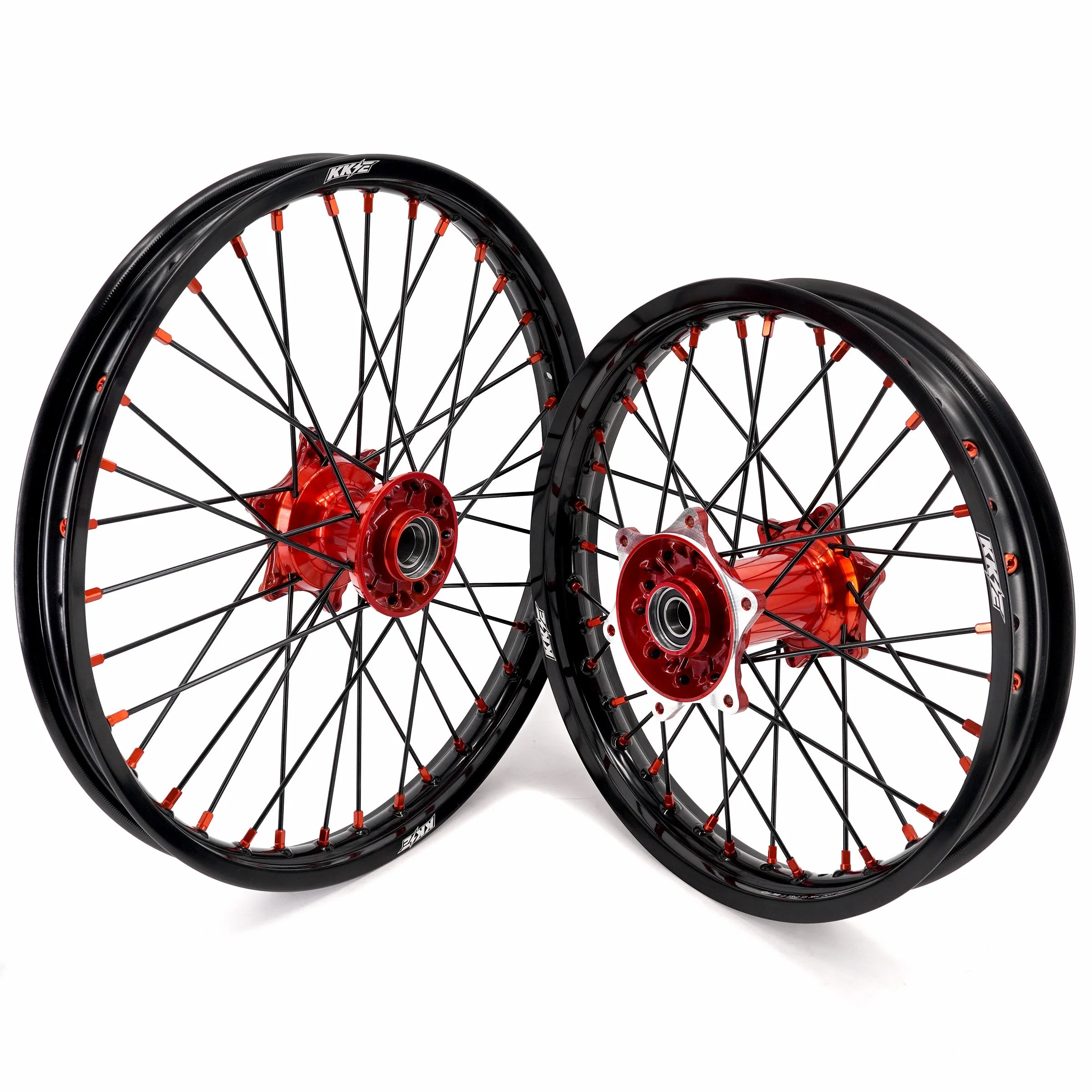 KKE 21" 18" Cast Enduro Wheels For KTM EXC EXC-F EXC-E 2003-2024 Black Spokes - Image 2