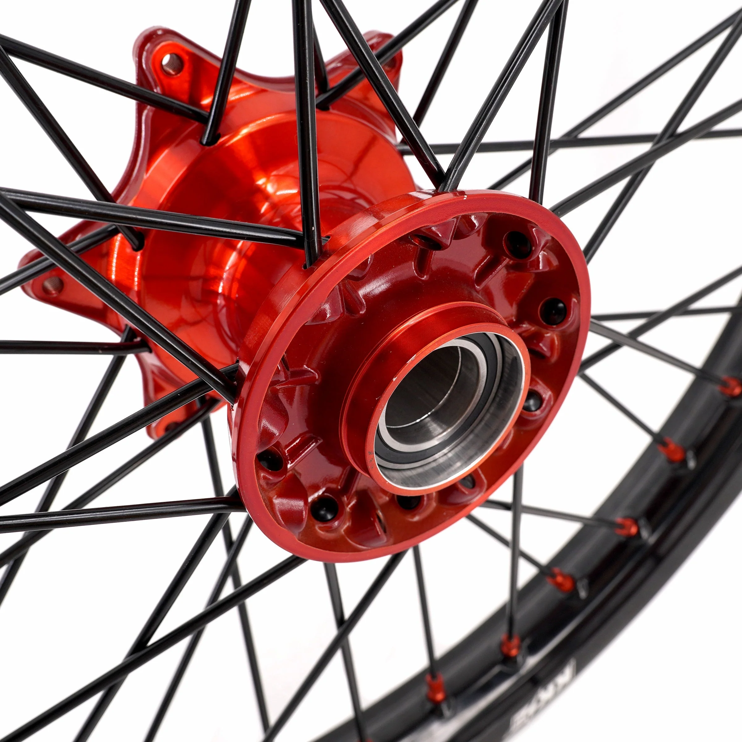 KKE 21" 18" Cast Enduro Wheels For KTM EXC EXC-F EXC-E 2003-2024 Black Spokes - Image 4