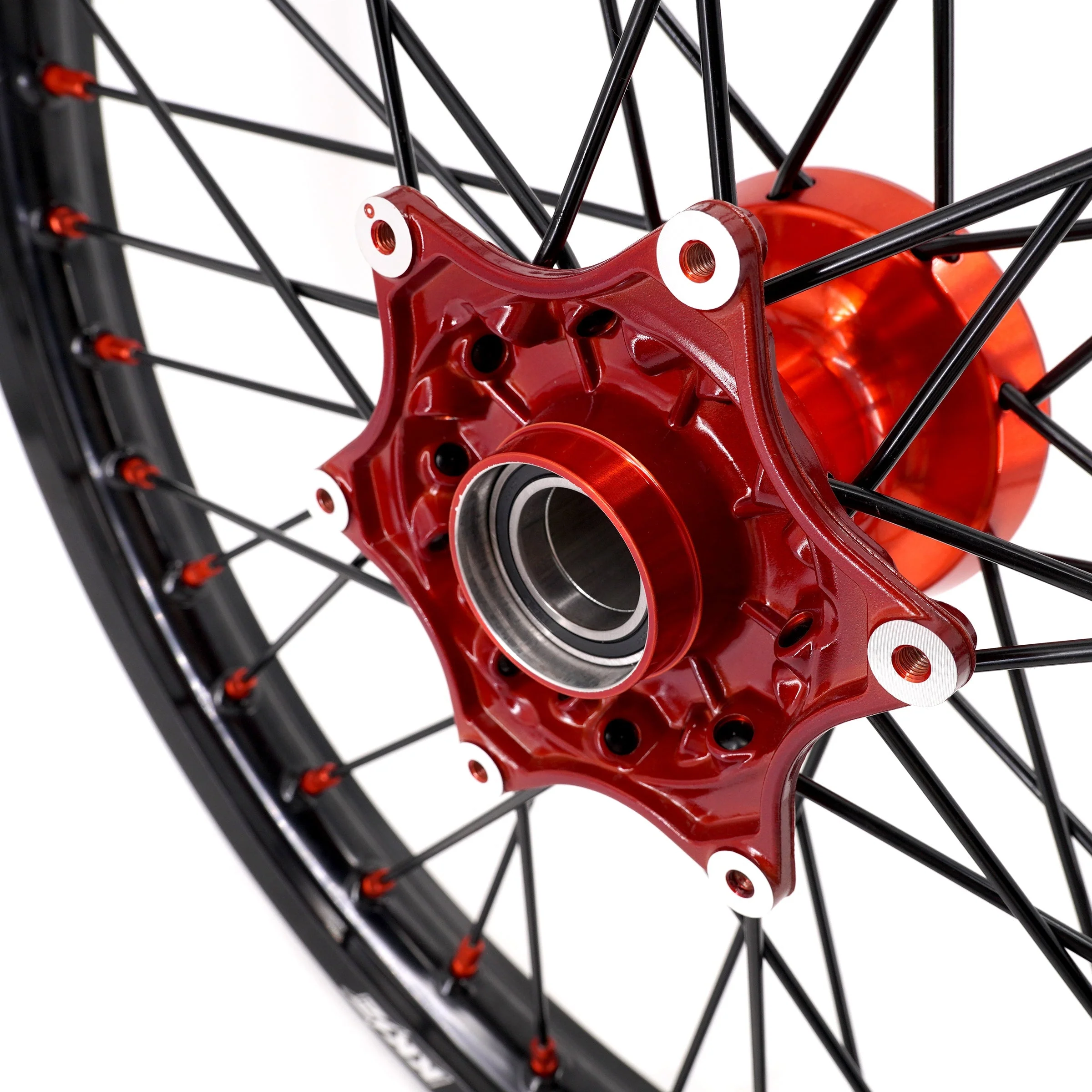 KKE 21" 18" Cast Enduro Wheels For KTM EXC EXC-F EXC-E 2003-2024 Black Spokes - Image 6