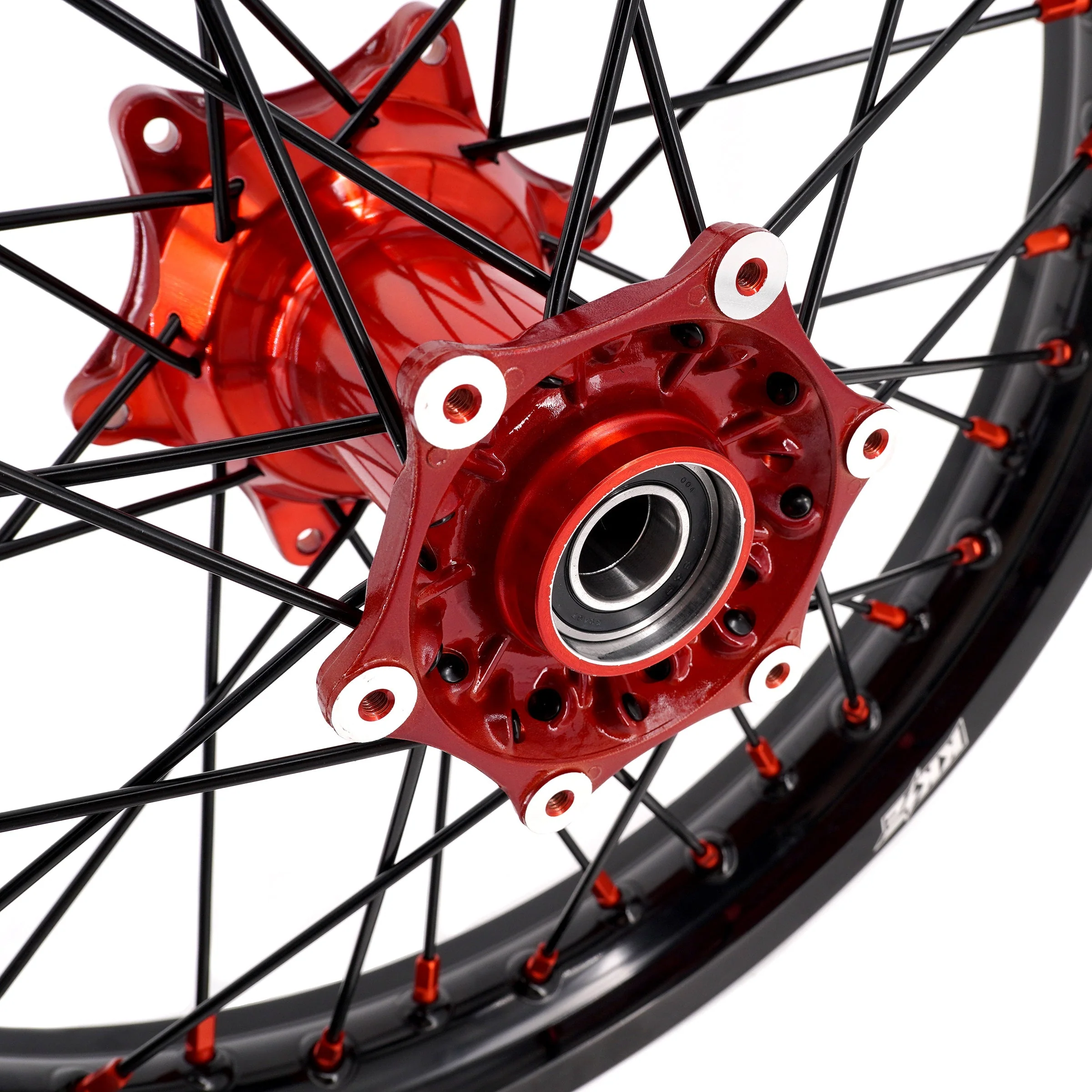 KKE 21" 18" Cast Enduro Wheels For KTM EXC EXC-F EXC-E 2003-2024 Black Spokes - Image 9