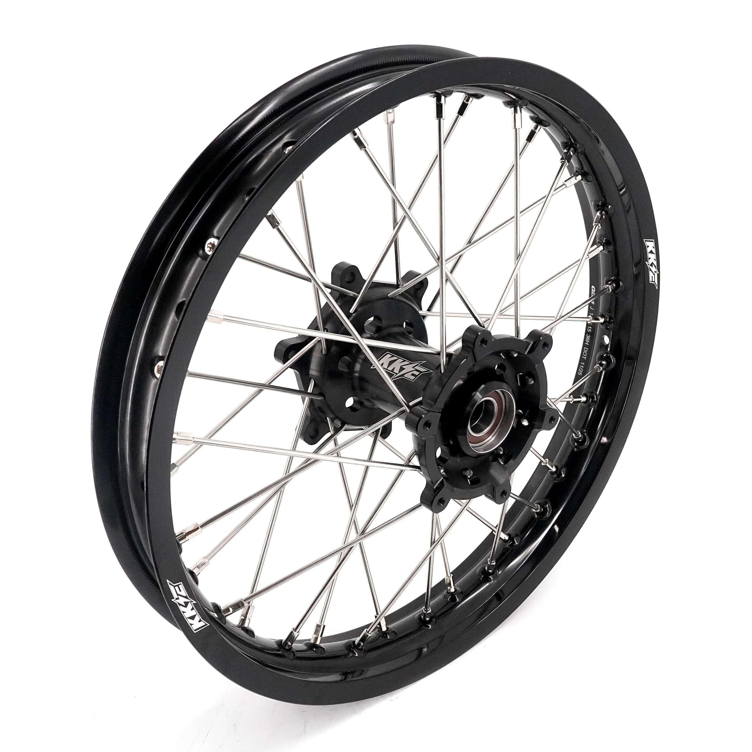 KKE 21/18 Enduro Dirtbike Wheel Rim For SUZUKI DRZ400 DRZ400S DRZ400E Black Hub & Rim - Image 11