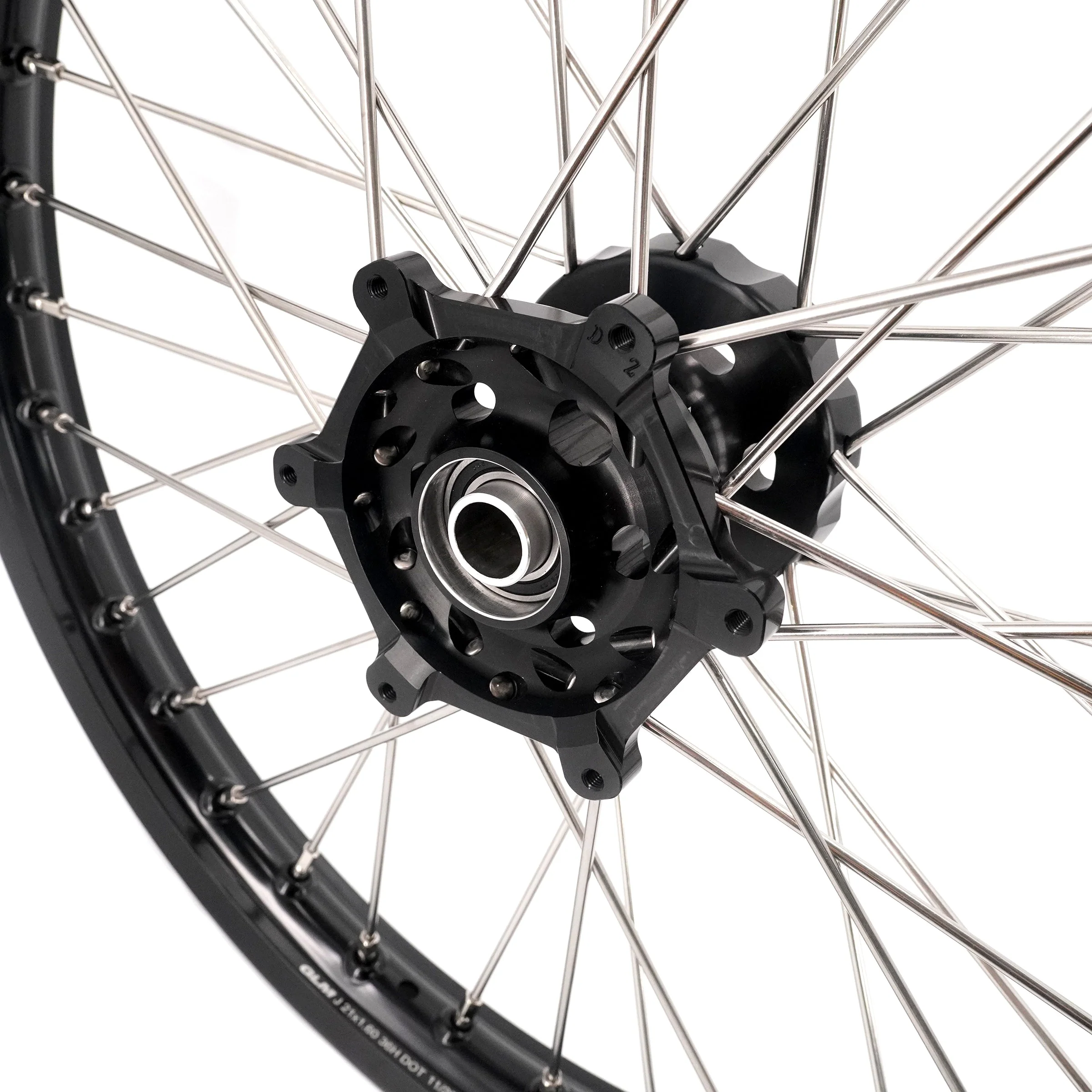 KKE 21/18 Enduro Dirtbike Wheel Rim For SUZUKI DRZ400 DRZ400S DRZ400E Black Hub & Rim - Image 4
