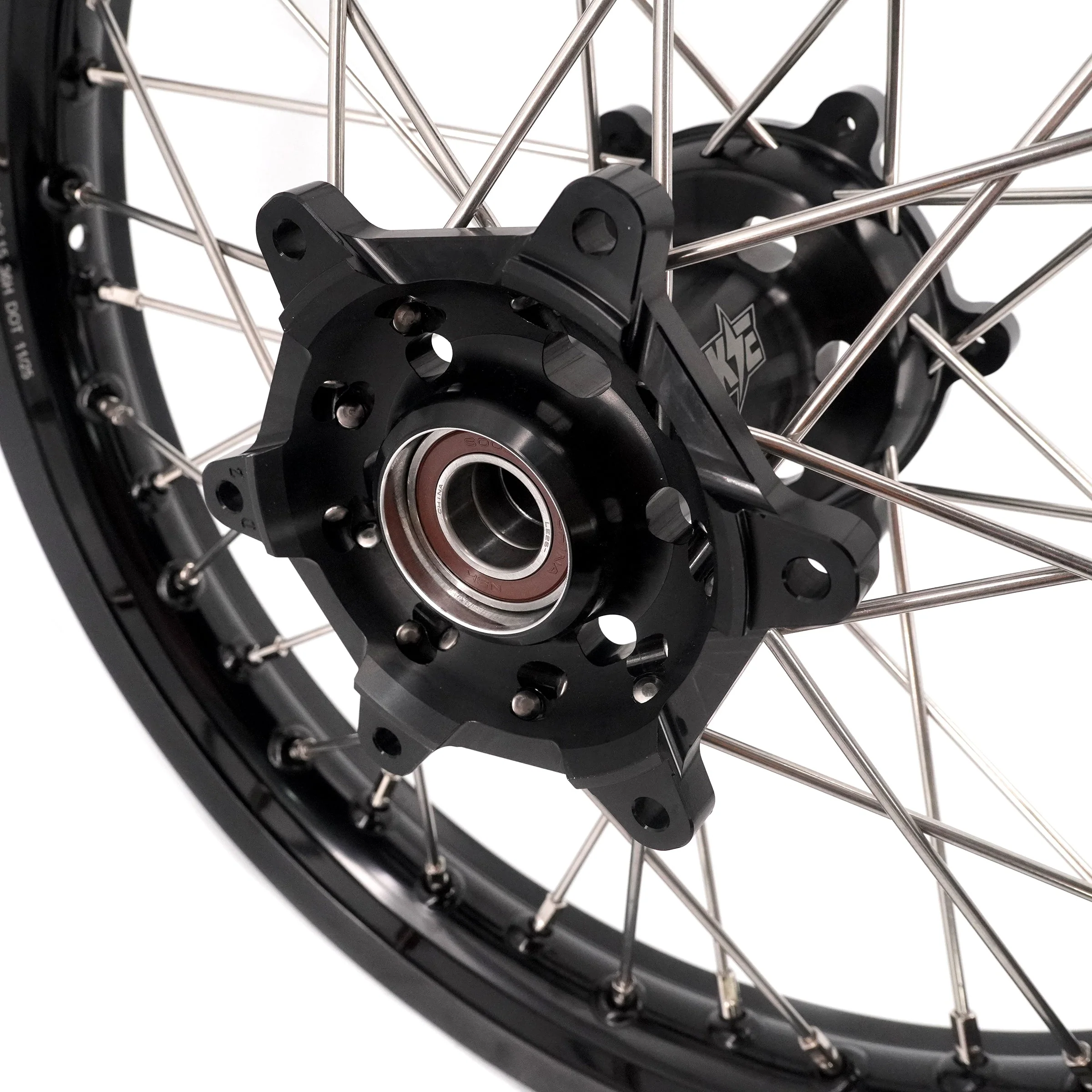 KKE 21/18 Enduro Dirtbike Wheel Rim For SUZUKI DRZ400 DRZ400S DRZ400E Black Hub & Rim - Image 9