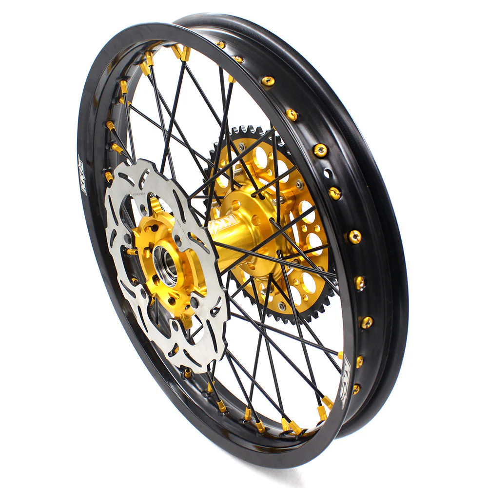 KKE 21/18 Enduro Off Road Wheels For SUZUKI DRZ400SM 2005-2024 Gold Nipples - Image 17