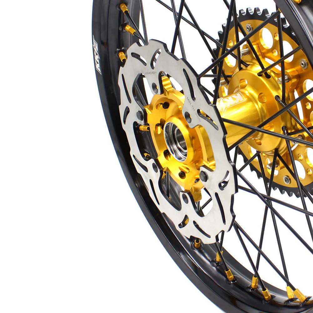 KKE 21/18 Enduro Off Road Wheels For SUZUKI DRZ400SM 2005-2024 Gold Nipples - Image 18