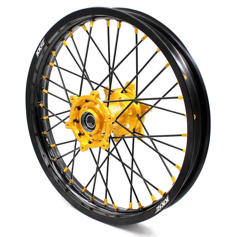 KKE 21/18 Enduro Off Road Wheels For SUZUKI DRZ400SM 2005-2024 Gold Nipples - Image 9
