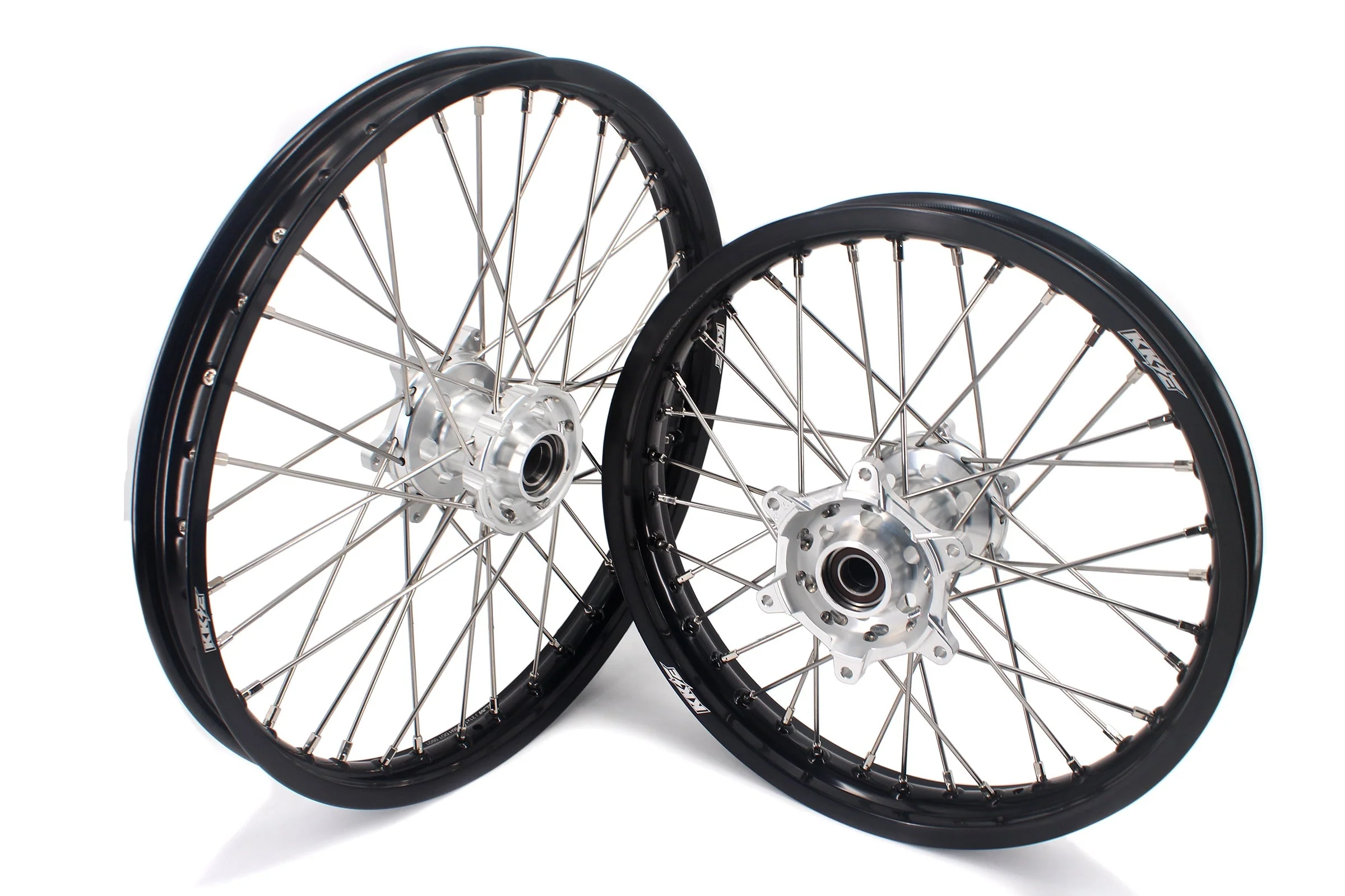 KKE 21 & 18 Enduro Rims for KTM EXC EXC-F EXC-W 125-530CC 2003-2024 Silver&Black - Image 2