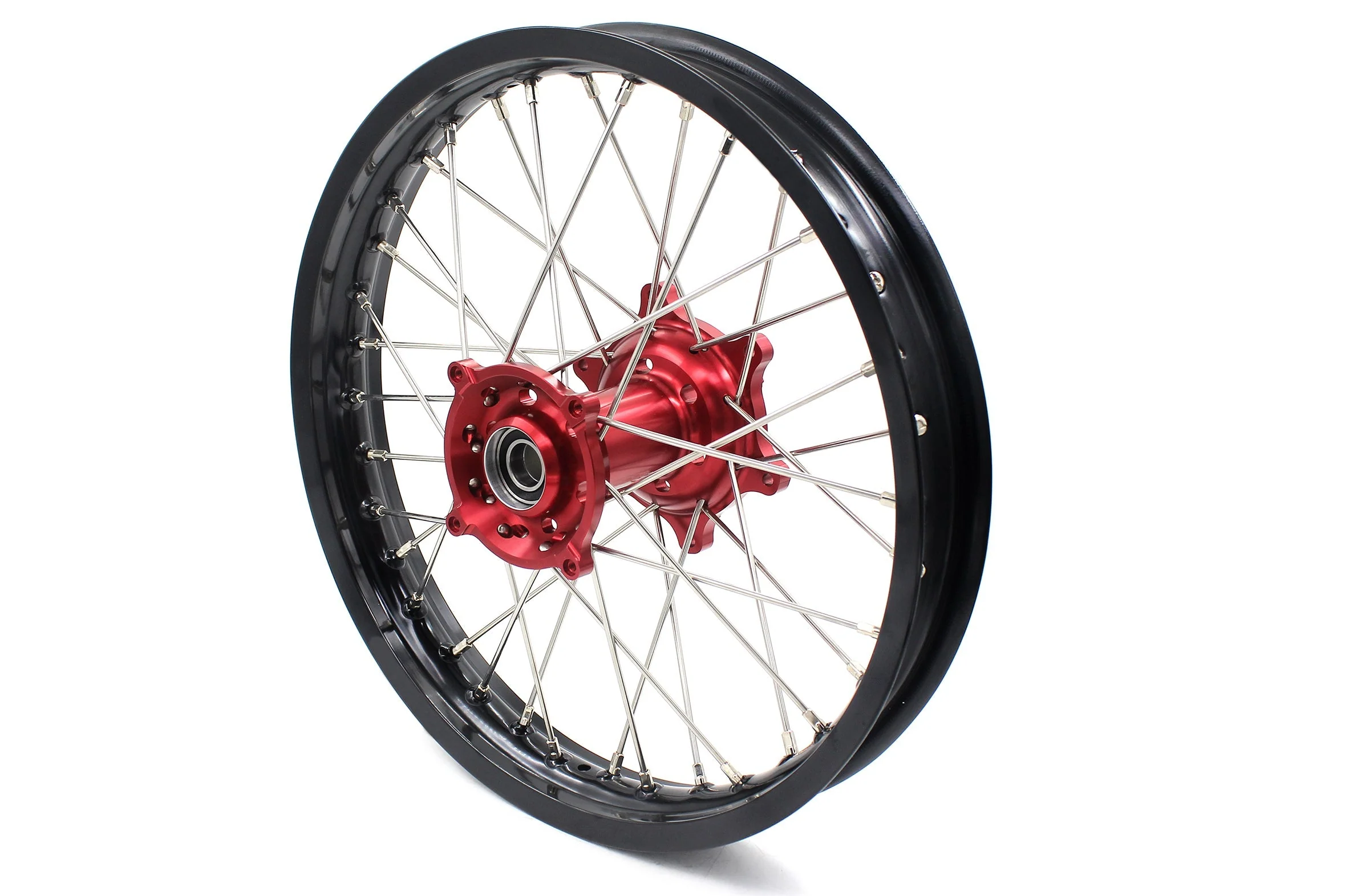 KKE 21 & 18 Enduro Wheels Rims for Husqvarna TE TC FE FC SMR TXC  2000-2013 Red Hubs - Image 10