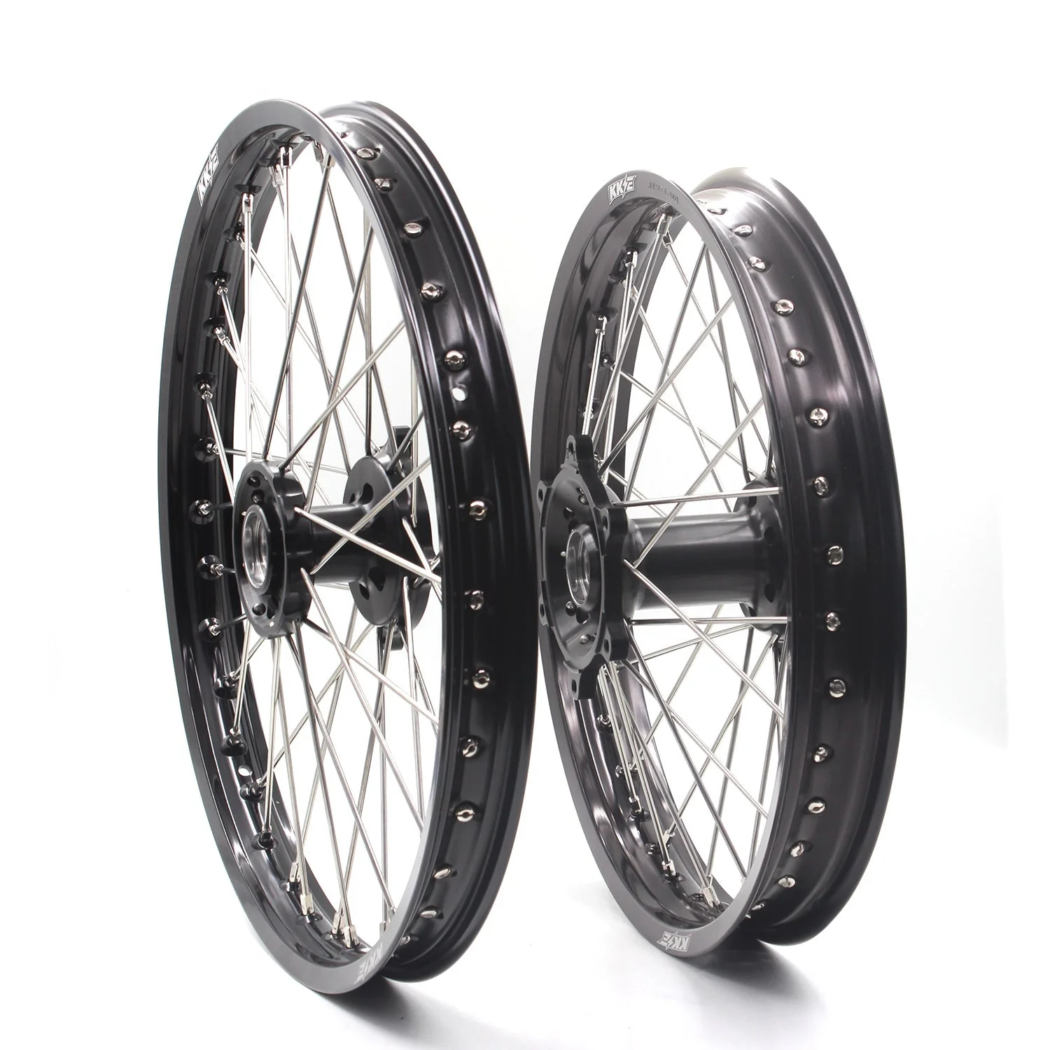 KKE 21 & 18 Enduro Wheels Rims for Husqvarna TE TC FE FC SMR TXC  2000-2013 Red Hubs - Image 14