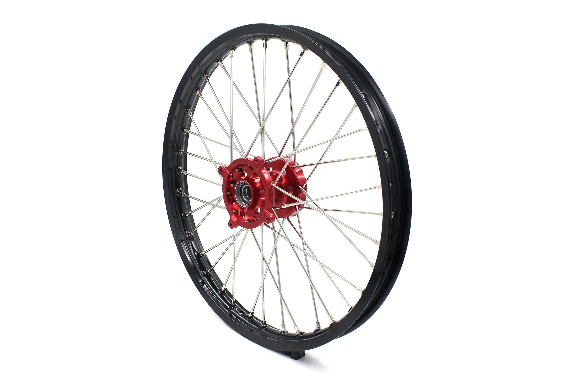 KKE 21 & 18 Enduro Wheels Rims for Husqvarna TE TC FE FC SMR TXC  2000-2013 Red Hubs - Image 4