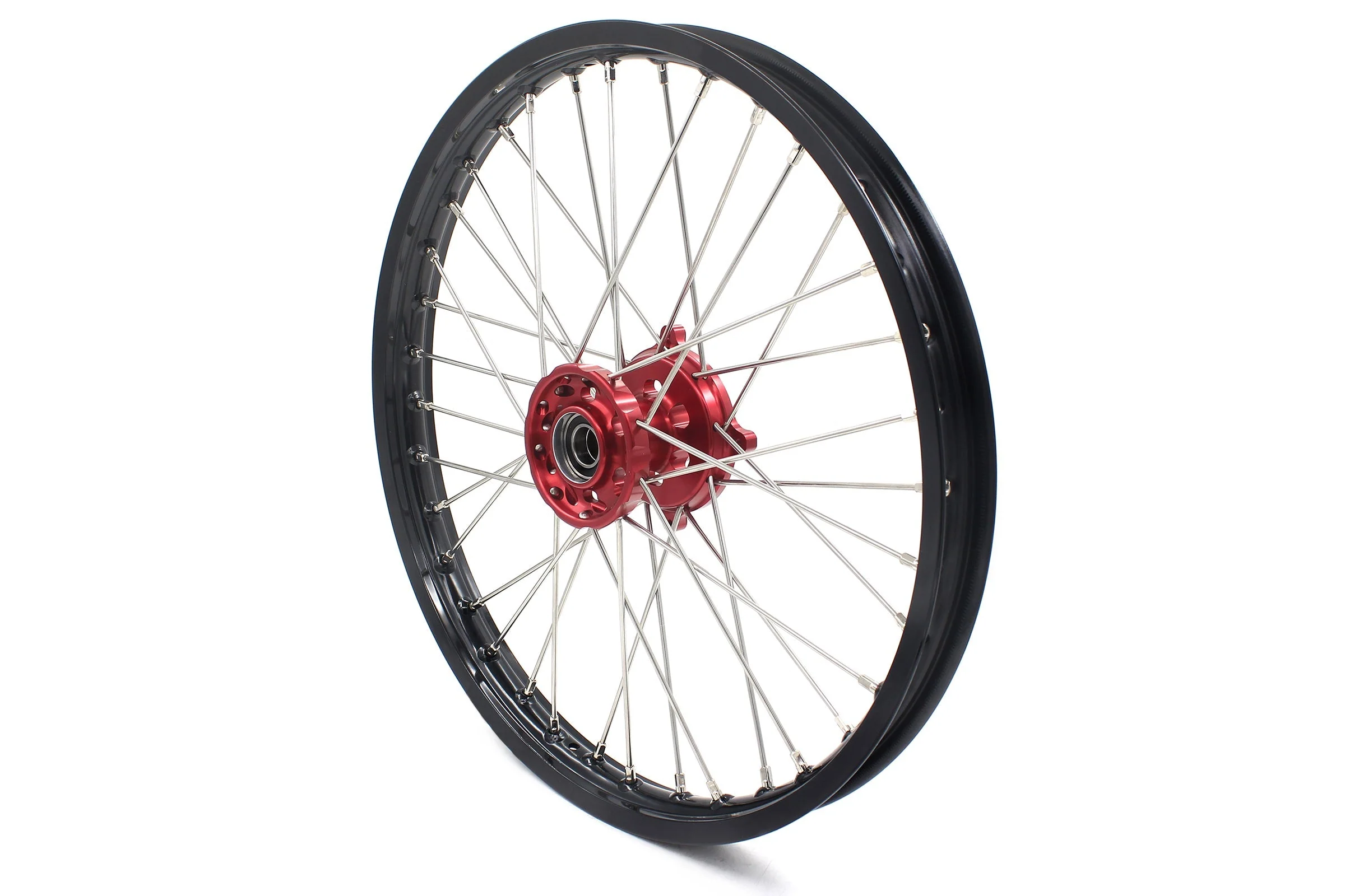KKE 21 & 18 Enduro Wheels Rims for Husqvarna TE TC FE FC SMR TXC  2000-2013 Red Hubs - Image 6