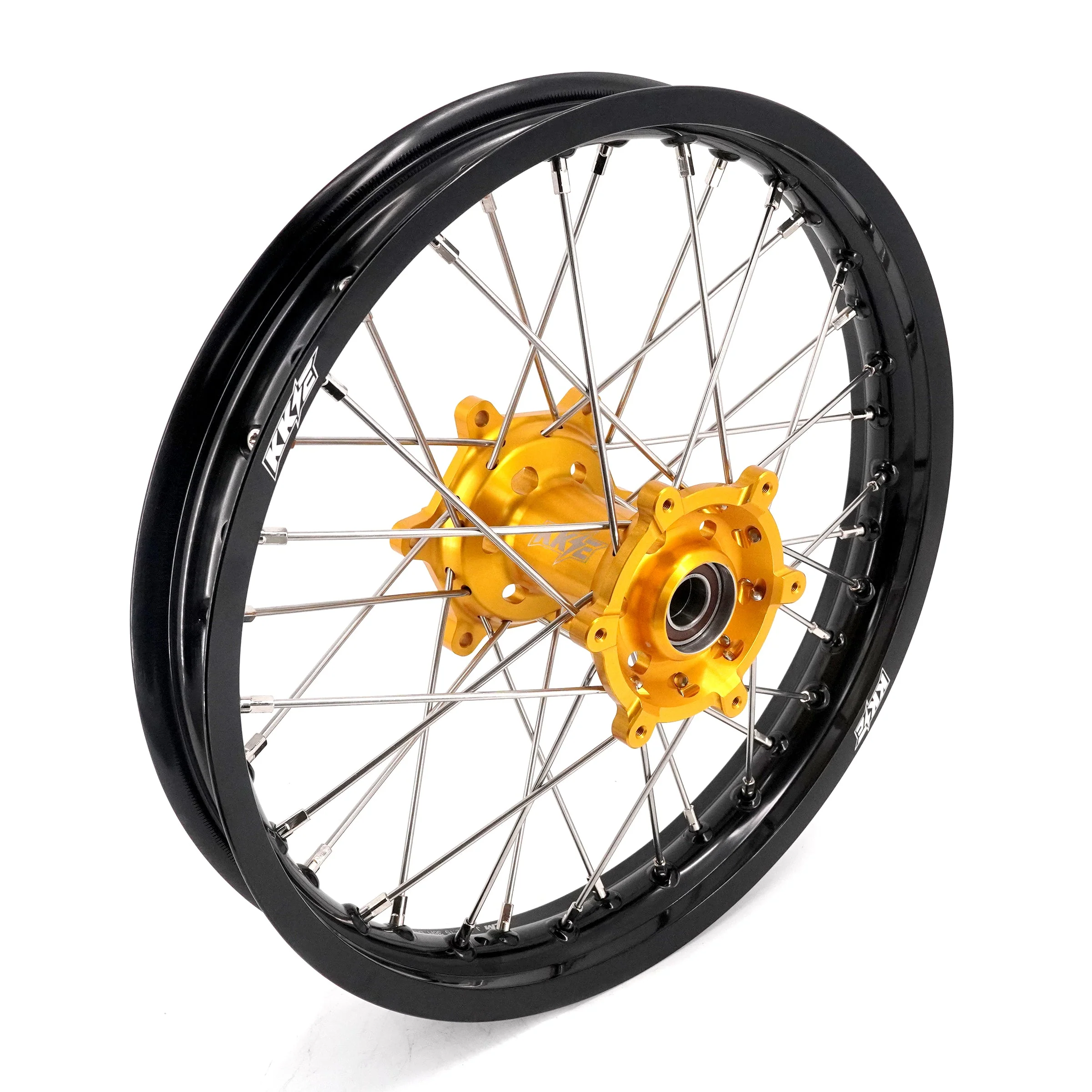 KKE 21" 18" Enduro Wheels Rims For SUZUKI DRZ400SM 2005-2024 Gold Hub - Image 8