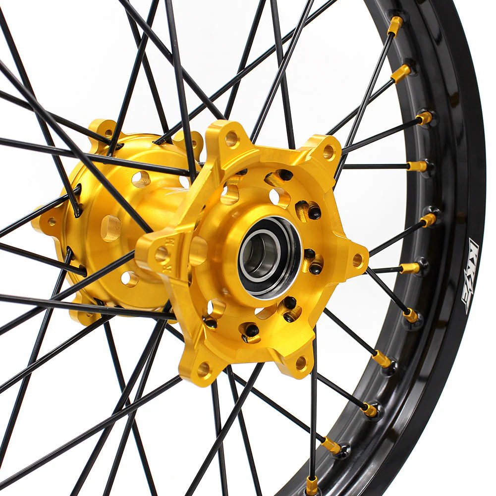 KKE 21 & 18 Off Road Rims For SUZUKI DRZ400 DRZ400E DRZ400S Gold - Image 10