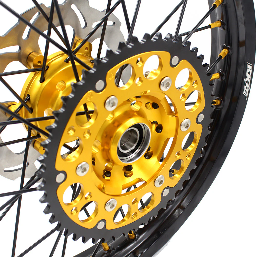 KKE 21 & 18 Off Road Rims For SUZUKI DRZ400 DRZ400E DRZ400S Gold - Image 17