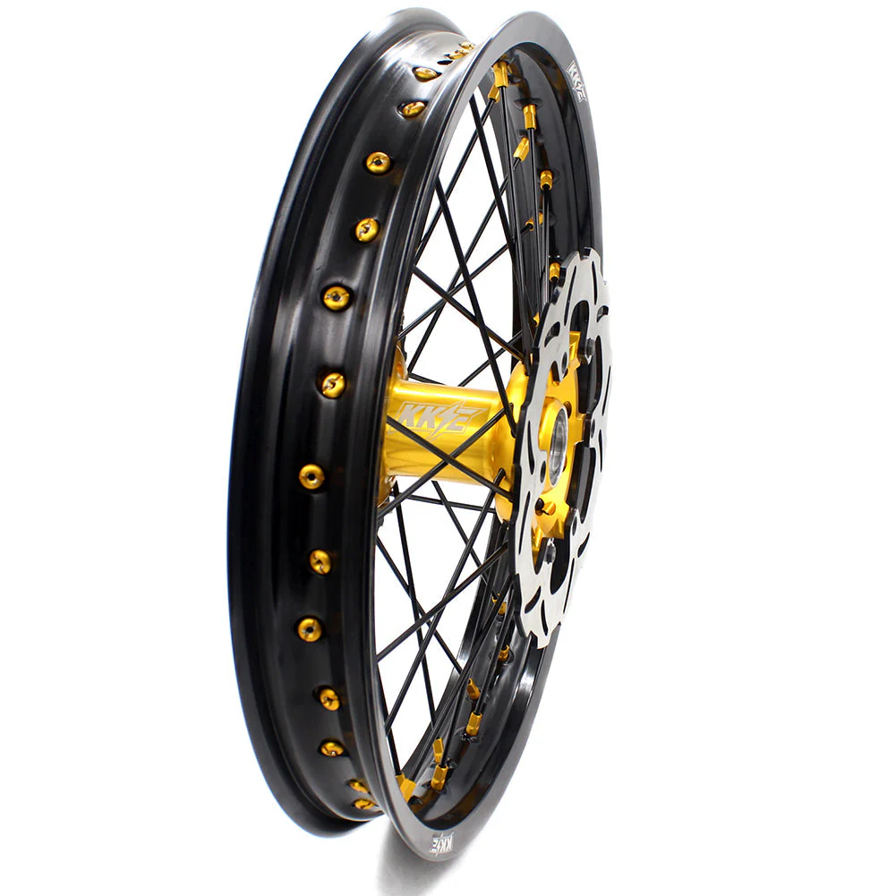 KKE 21 & 18 Off Road Rims For SUZUKI DRZ400 DRZ400E DRZ400S Gold - Image 20