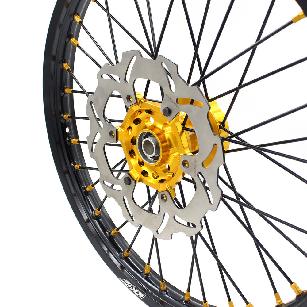 KKE 21 & 18 Off Road Rims For SUZUKI DRZ400 DRZ400E DRZ400S Gold - Image 22