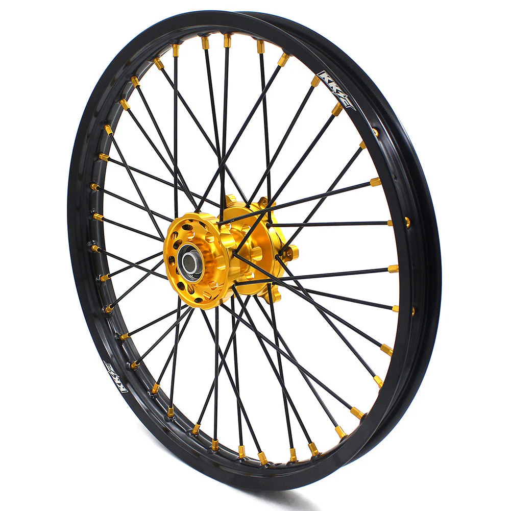 KKE 21 & 18 Off Road Rims For SUZUKI DRZ400 DRZ400E DRZ400S Gold - Image 4