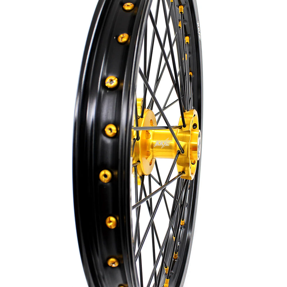 KKE 21 & 18 Off Road Rims For SUZUKI DRZ400 DRZ400E DRZ400S Gold - Image 7