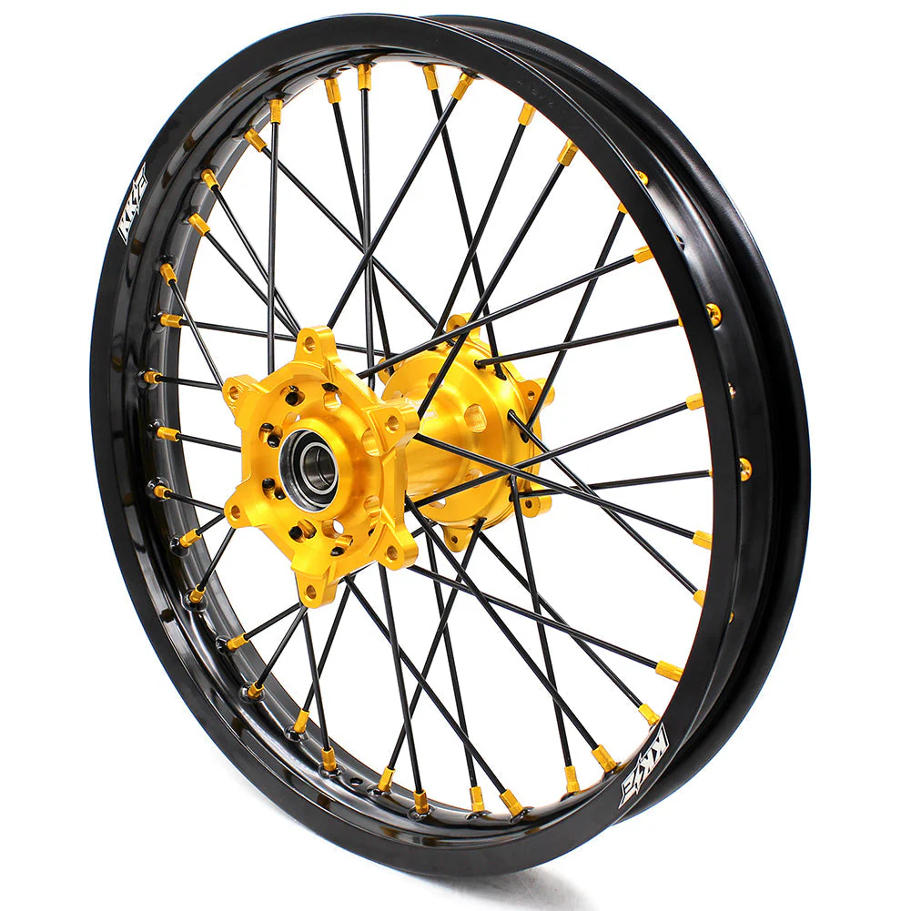 KKE 21 & 18 Off Road Rims For SUZUKI DRZ400 DRZ400E DRZ400S Gold - Image 8
