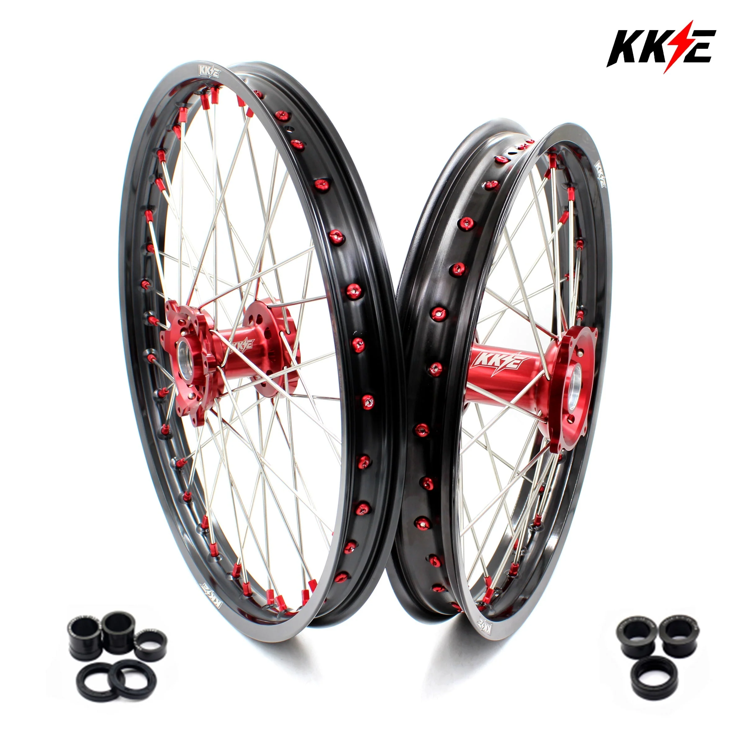 KKE 21" 19" or 21" 18" Dirtbike Spoke Wheels Rims For HONDA CRF250R CRF450R 2015-2025 - Image 10