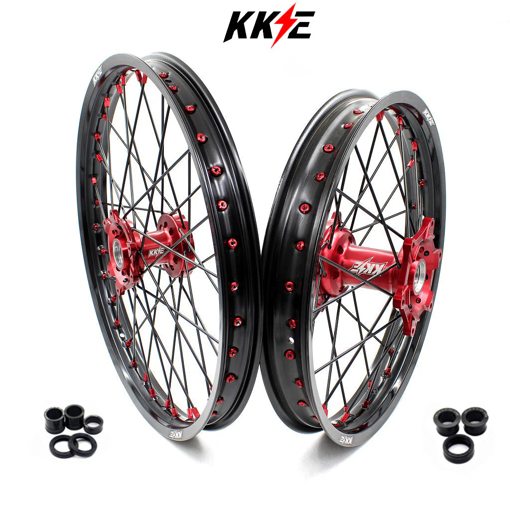 KKE 21" 19" or 21" 18" Dirtbike Spoke Wheels Rims For HONDA CRF250R CRF450R 2015-2025 - Image 17