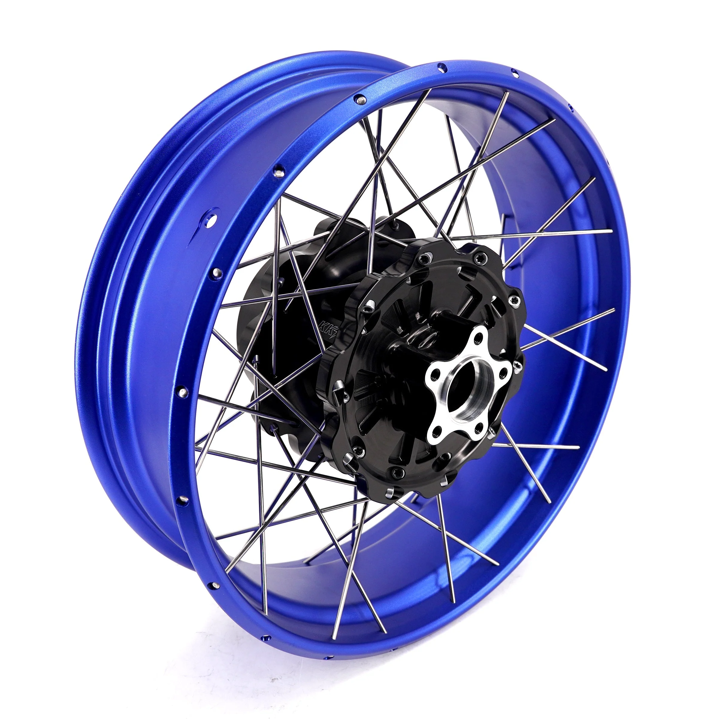 KKE 3.5*19'' & 5.0*18'' Tubeless Wheels Fit Harley Street Glide/CVO 2024 Blue Rims - Image 5