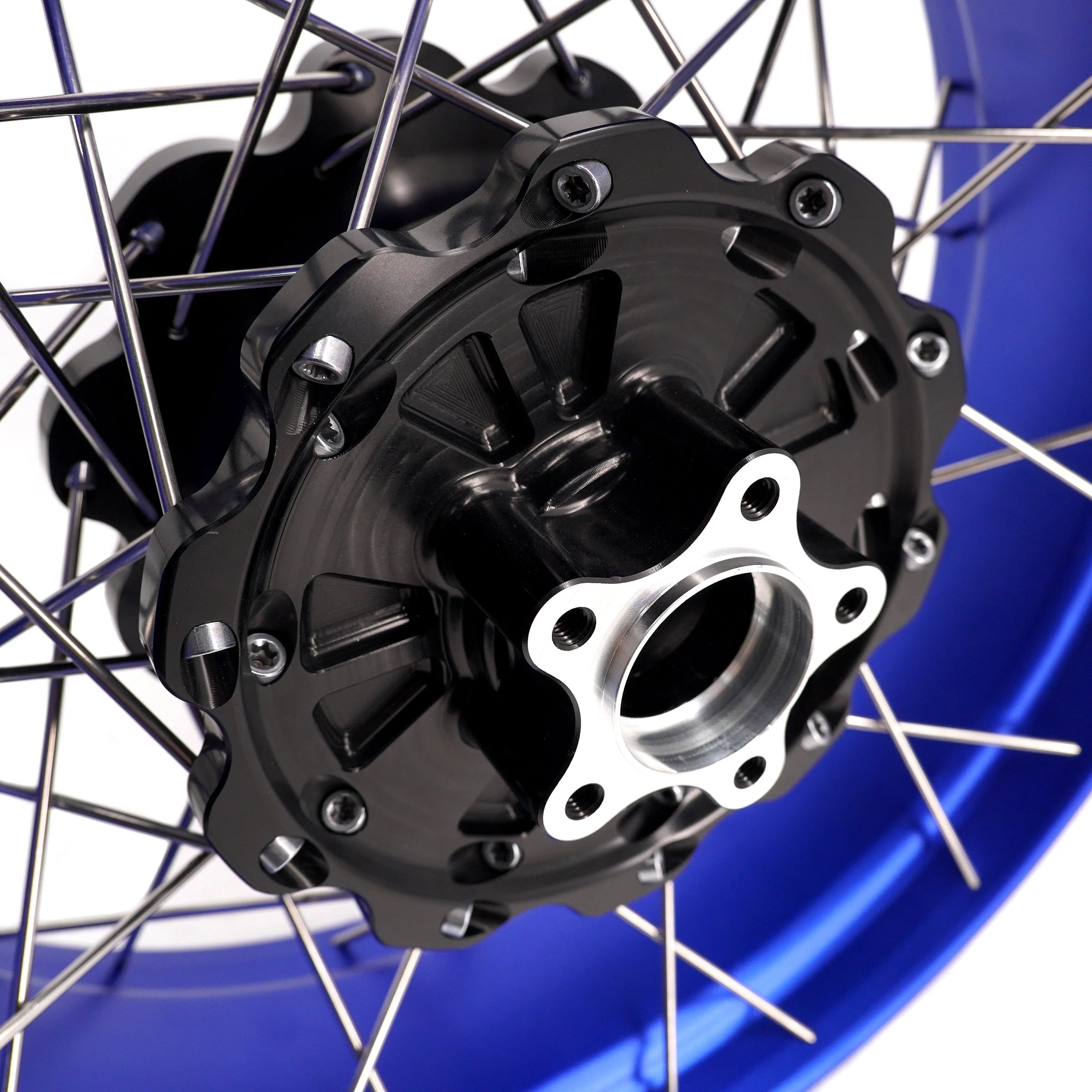 KKE 3.5*21'' & 5.0*18'' Tubeless Wheels Fit Harley Street Glide/CVO 2024 Blue Rims - Image 13
