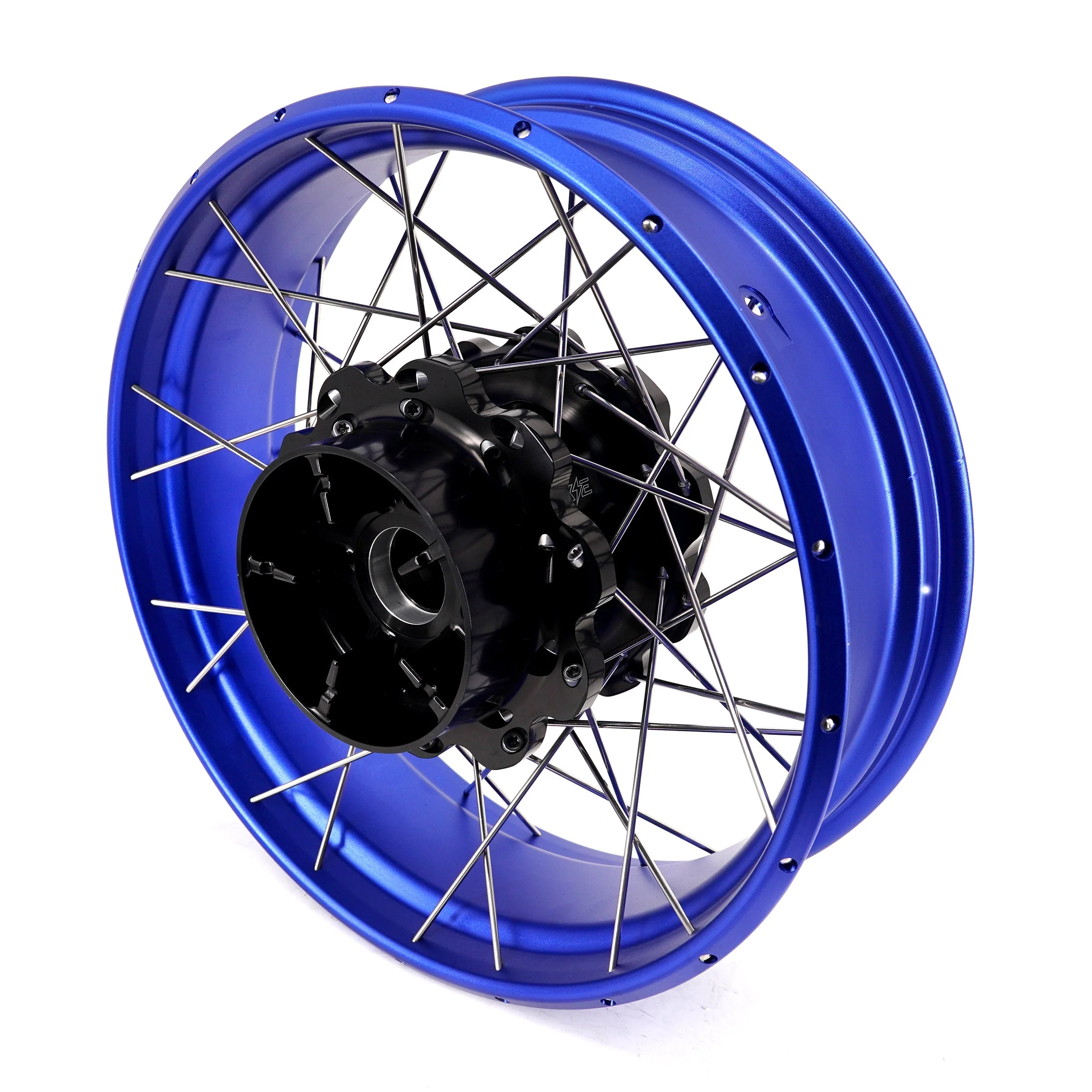 KKE 3.5*21'' & 5.0*18'' Tubeless Wheels Fit Harley Street Glide/CVO 2024 Blue Rims - Image 14