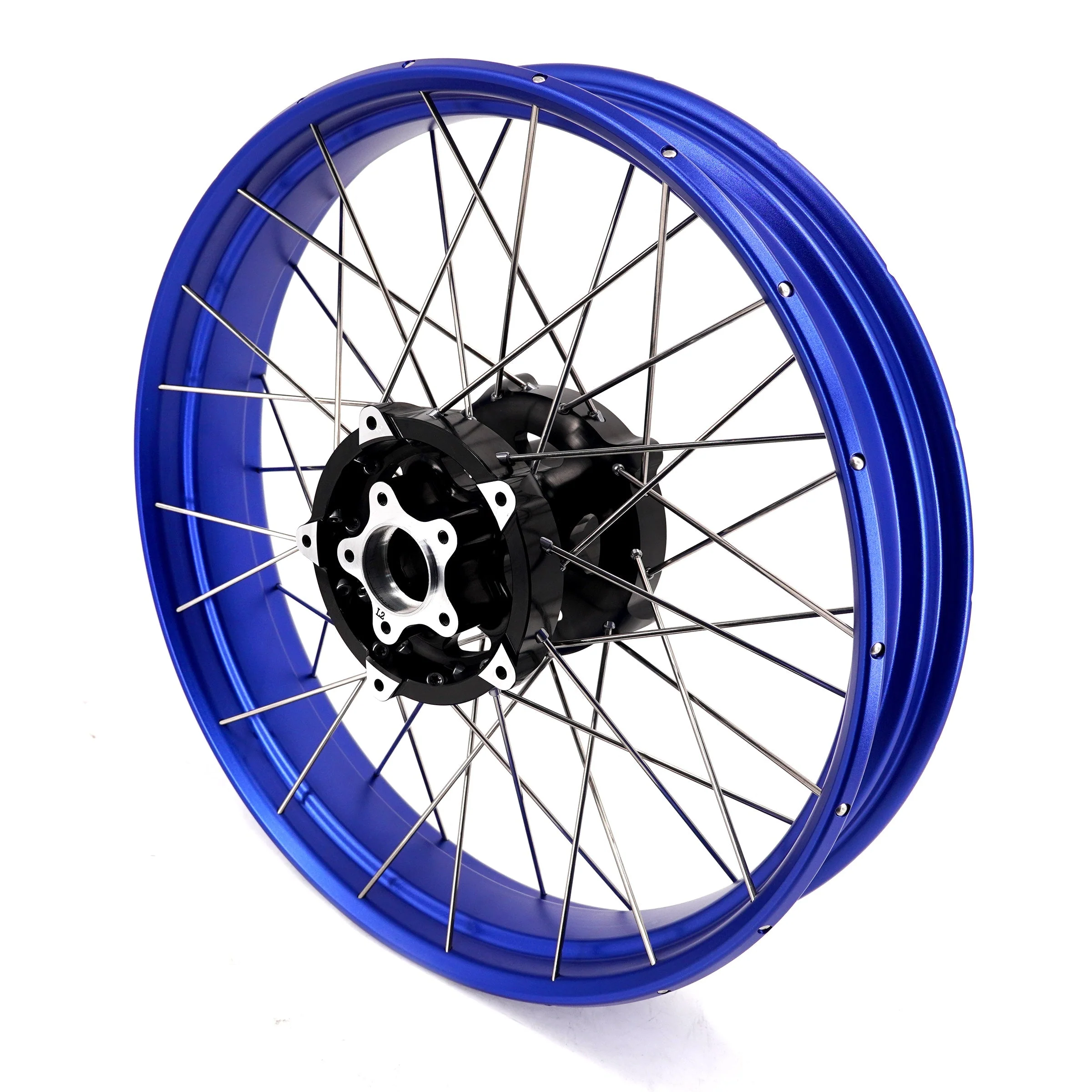 KKE 3.5*21'' & 5.0*18'' Tubeless Wheels Fit Harley Street Glide/CVO 2024 Blue Rims - Image 8