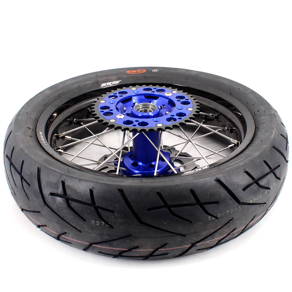 KKE 3.5/4.25*17" Supermoto Street Rims For SUZUKI DRZ400SM 2005-2024 CST Tires - Image 5