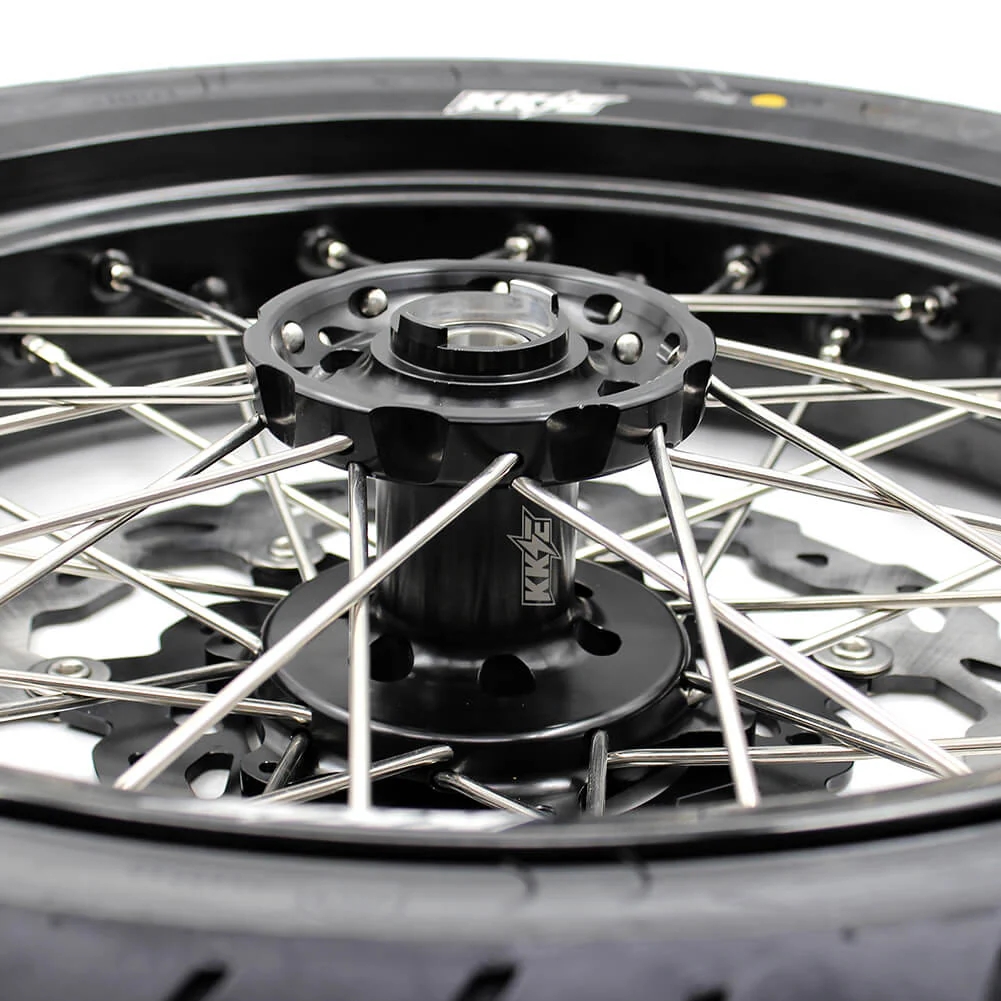 KKE 3.5/4.25*17in. Supmermoto Wheels Set For SUZUKI DRZ400SM 2005-2024 With CST Tires - Image 10