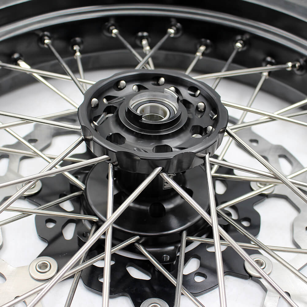 KKE 3.5/4.25*17in. Supmermoto Wheels Set For SUZUKI DRZ400SM 2005-2024 With CST Tires - Image 11