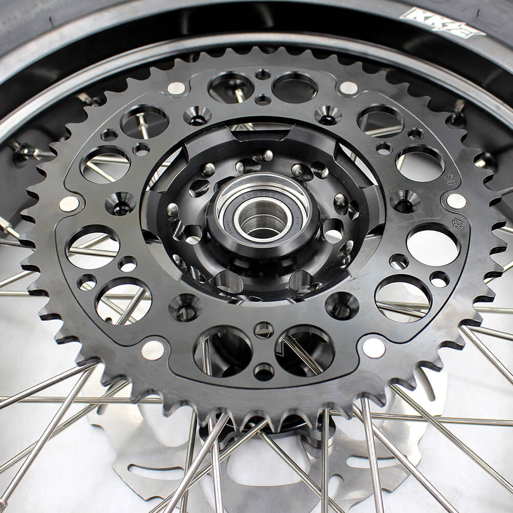 KKE 3.5/4.25*17in. Supmermoto Wheels Set For SUZUKI DRZ400SM 2005-2024 With CST Tires - Image 7