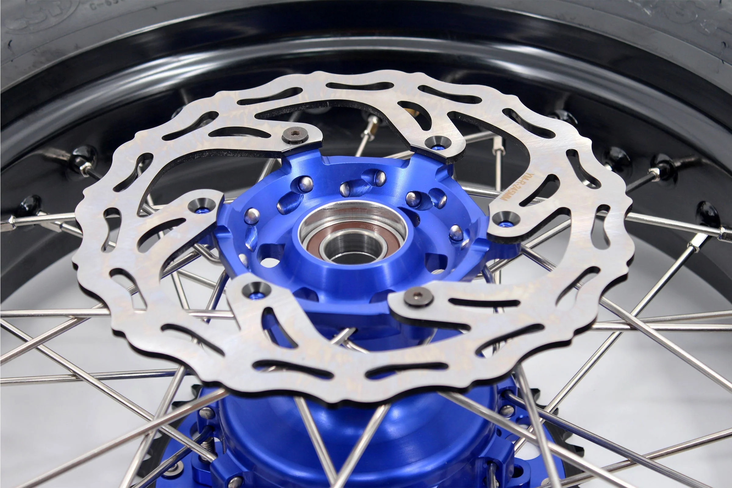 KKE 3.5/4.25*17inch Cush Drive Rims with CST Tires For YAMAHA WR250F 2001-2019 WR450F 2003-2018 Blue Hub - Image 12