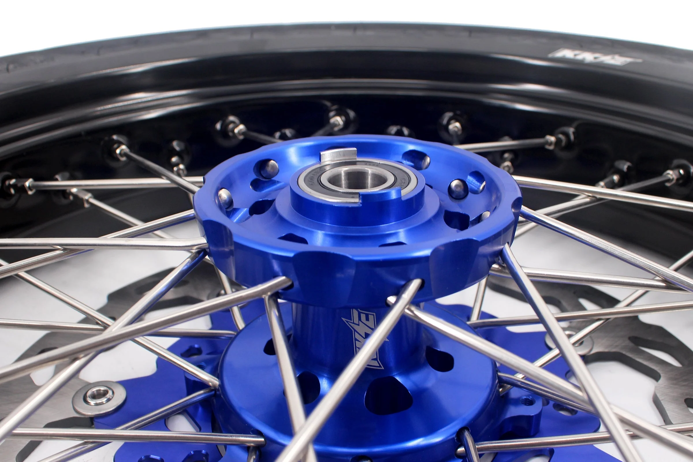 KKE 3.5/4.25*17inch Cush Drive Rims with CST Tires For YAMAHA WR250F 2001-2019 WR450F 2003-2018 Blue Hub - Image 5