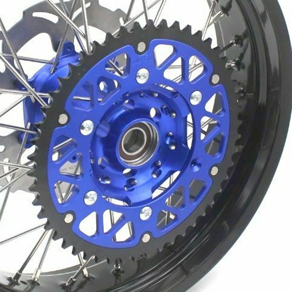 KKE 3.5/4.25*17inch For KAWASAKI KX125/KX250 2006-2007 | KX250F KX450F 2006-2018 Supermoto Rims With  Blue Disc & Sprocket - Image 11