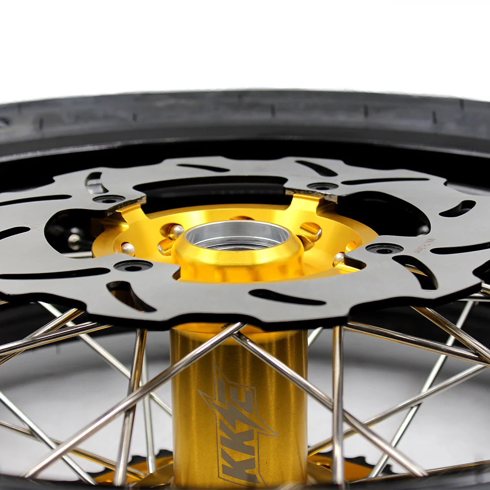 KKE 3.5 & 4.25*17inch Supermoto Rims Tires for SUZUKI RMZ250 2007-2024 RMZ450 2005-2024 Gold - Image 12