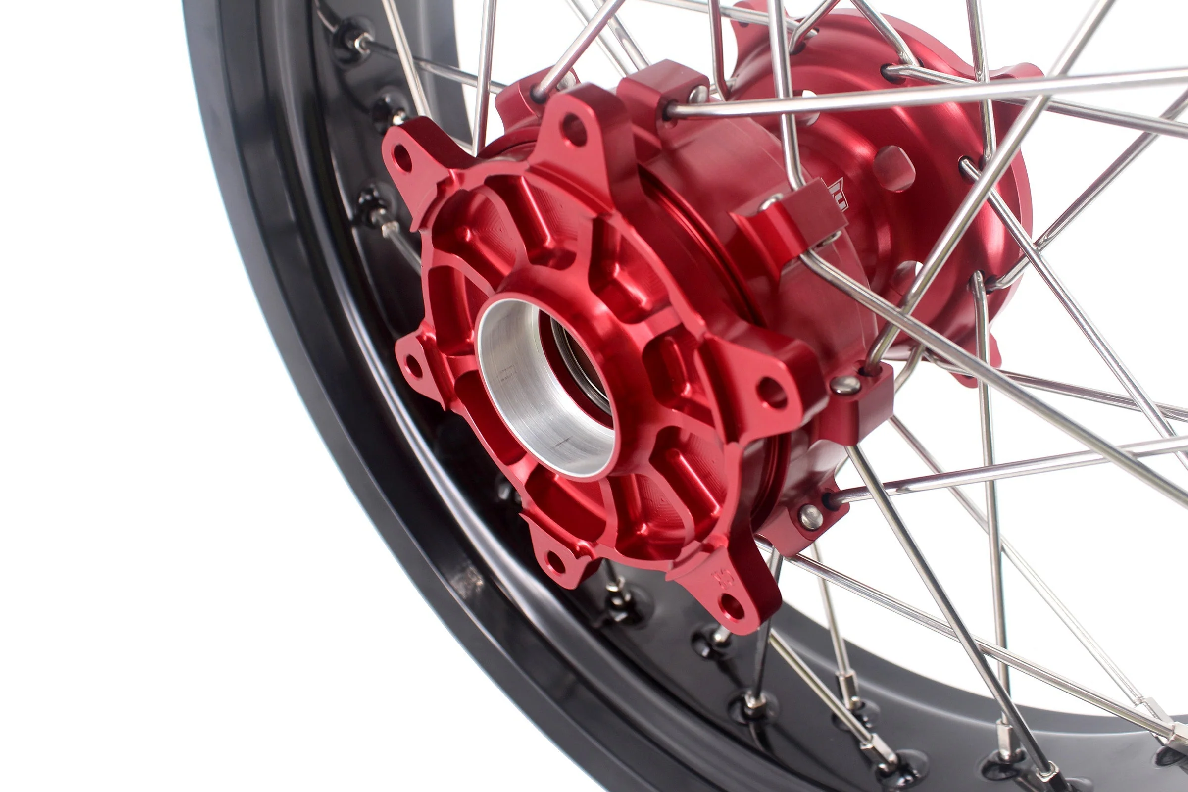 KKE 3.5 & 4.25 Cush Drive Supermoto Rims for HONDA CRF250R/450R 2002-2012 Red&Black - Image 12