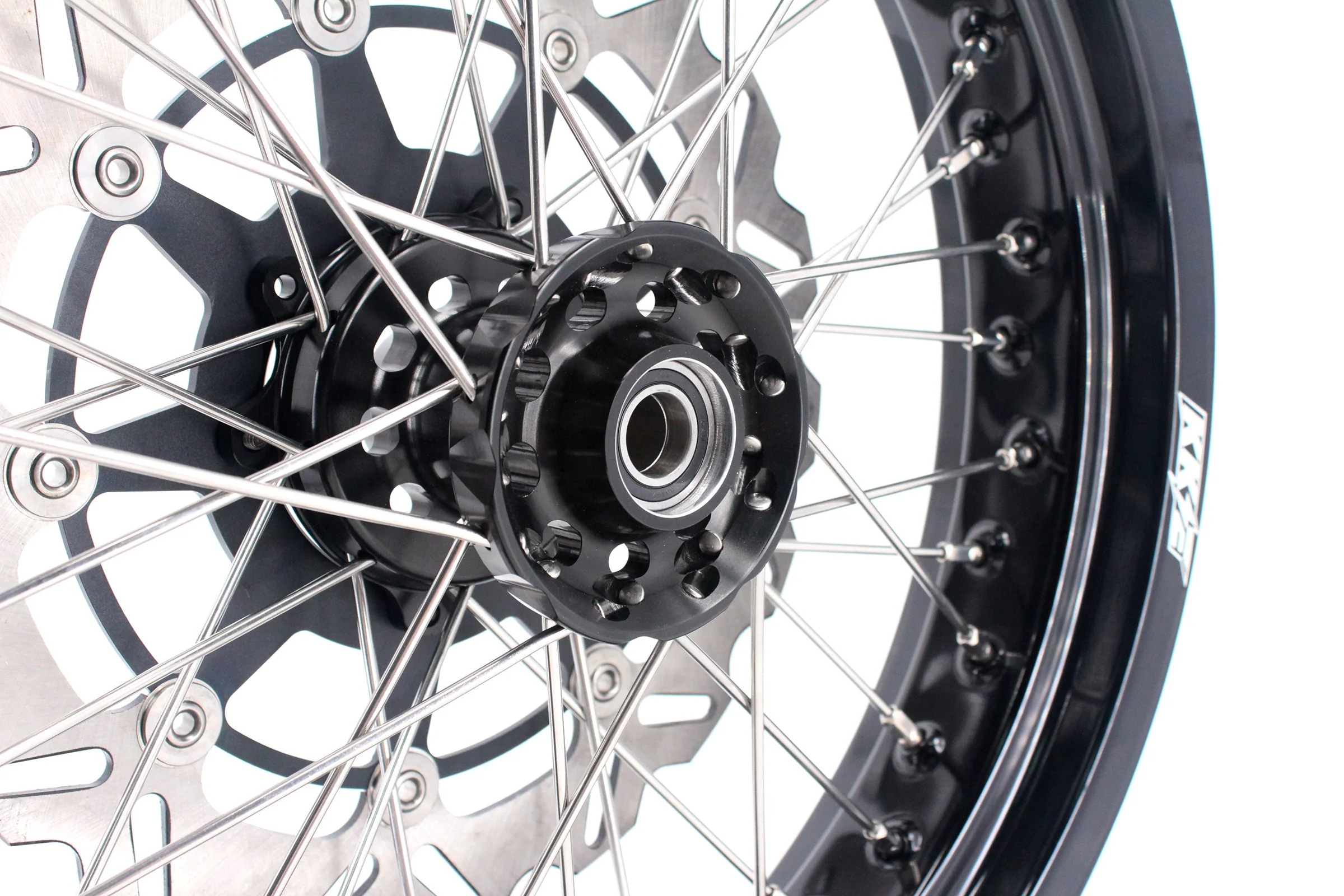 KKE 3.5 & 4.25 Rims For Honda XR400R 1996-2004 XR600R 1991-2000 Supermoto Wheels Black - Image 6