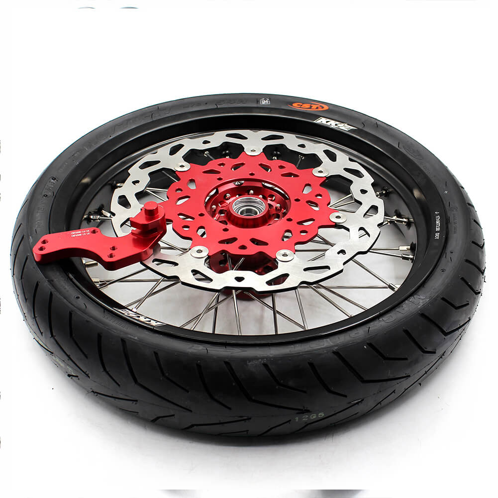 KKE 3.5 & 4.25 Supermoto Tires Rims Fit For HONDA CRF250X CRF450X 2005-2018 - Image 2
