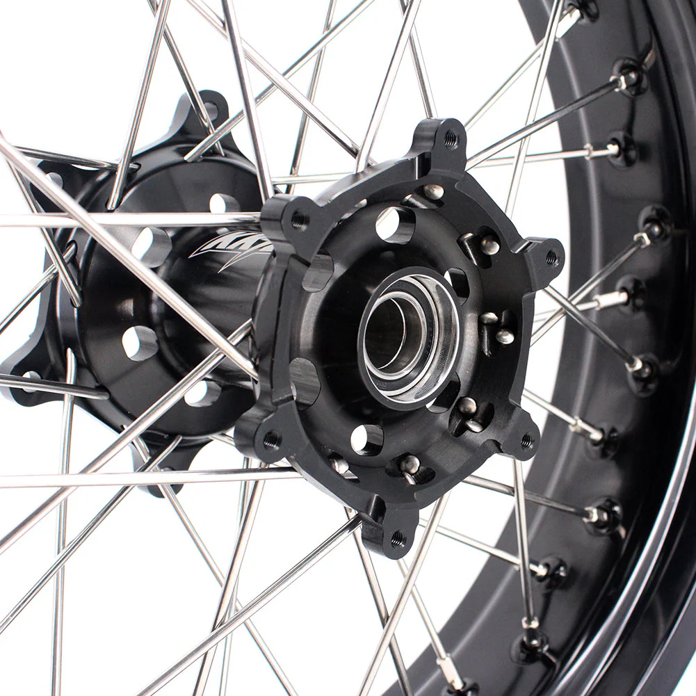 KKE 3.5 & 4.25 Wheels for Yamaha WR250F 2001-2018 / WR450F 2003-2018 Black Hubs - Image 4