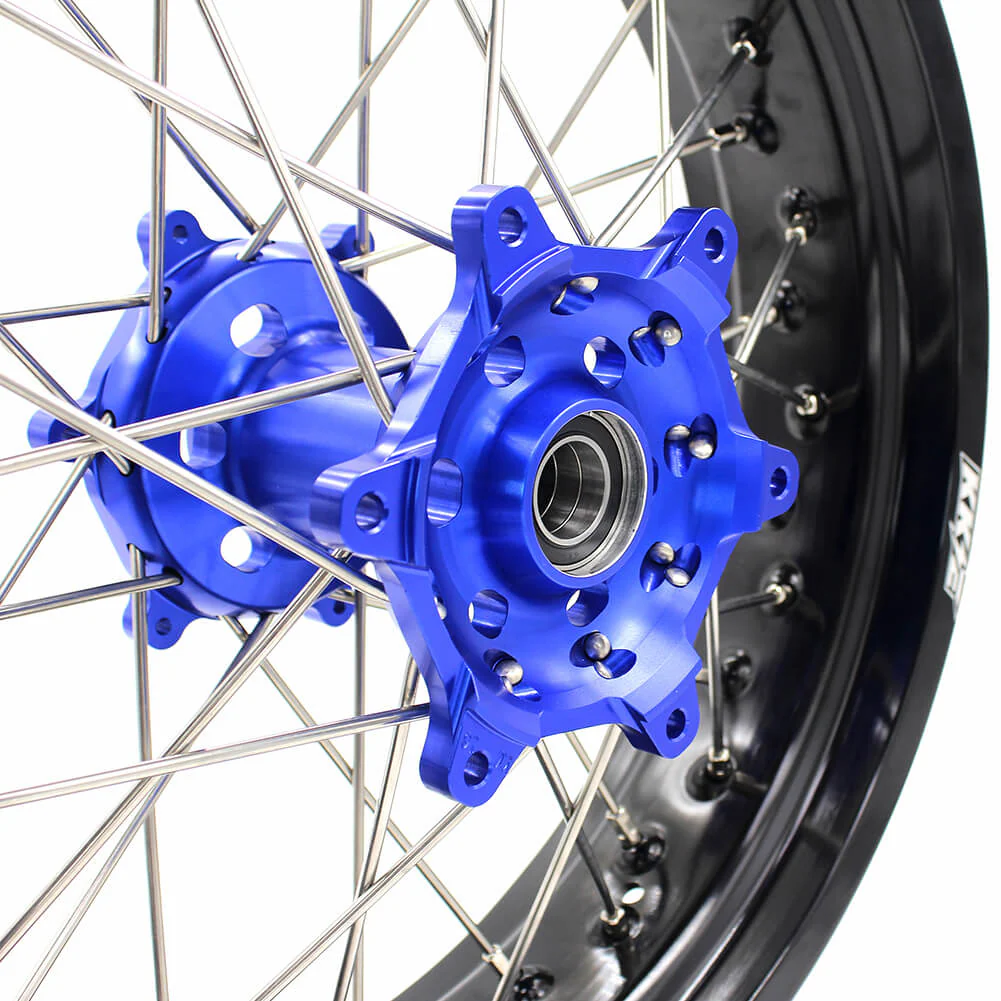 KKE 3.5 & 4.25 Wheels for Yamaha WR250F 2001-2019 WR450F 2003-2018 Blue - Image 11