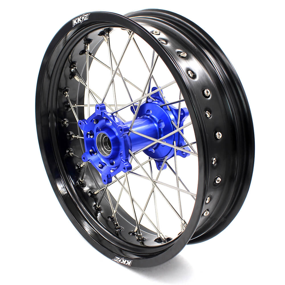 KKE 3.5 & 4.25 Wheels for Yamaha WR250F 2001-2019 WR450F 2003-2018 Blue - Image 12